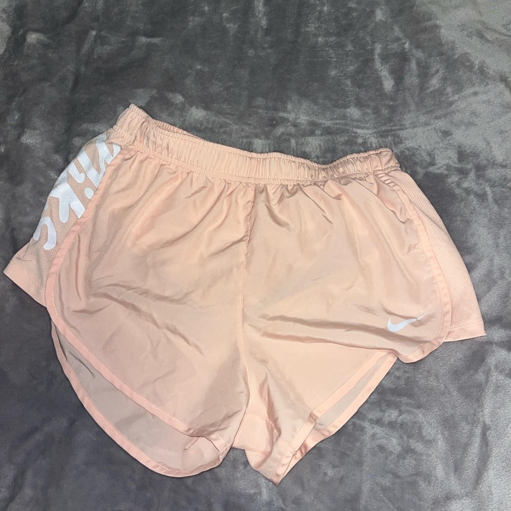 Nike Women's Light Peach Athletic Shorts